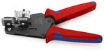Клещи для удаления изоляции KNIPEX 12 12 10, прецизионные, сменные фасонные ножи, вороненые, 195мм