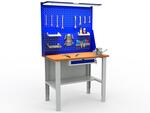 Верстак Практик Expert WS-120-4 фанера 30мм + метал.оцинк.лист 1.5мм (вес 90кг)