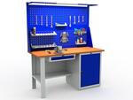 Верстак Практик Expert WS-160-8 фанера 30мм + стал.окраш.лист 3мм (вес 151кг) Верстак Практик Expert WS-160-8 фанера 30мм + стал.окраш.лист 3мм (вес 151кг)