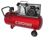 Компрессор масляный СОРОКИН 13.8, 100 л, 2.2 кВт