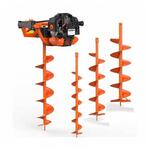 Мотобур FUXTEC FX-EB152 2,2 кВт с комплектом шнеков 100/150/200 мм и окном контроля уровня масла в редукторе