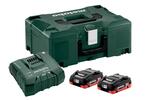 Набор Basic-Set (2 аккумулятора LiHD 4.0 Ач/18В+зарядное устройство ASC Ultra+Metaloc) Metabo 685130000