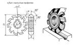 Фреза выпуклая 125х32х32 r16,0 р6ам5 z=12 quot;cnicquot; (шт), 25781