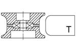 Фреза алмазная профильная T-20 №3 230/270 по мрамору
