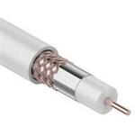 Кабель коаксиальный REXANT RG-6U+Cu, 75 Ом, Cu/Al/Cu, 75%, бухта 305 м, белый