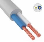 Провод силовой ПВС 2x6,0 мм², Rexant, белый, ГОСТ {01-8039-4} (100 м.)