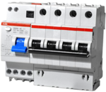 Автомат дифференциальный ABB 2CSR254001R1104 DS204 4P 10А 30mA 6kA(АС) хар. С