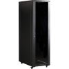 Шкаф телекоммуникационный 22u 600x600 19quot; TWT, черный, передняя дверь стекло, задняя дверь металл