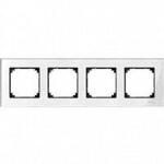 Рамка 4 поста Schneider Electric MERTEN M-ELEGANCE, бриллиантовый белый, MTN404419
