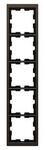 Рамка 5п Schneider Electric Merten D-Life MTN4050-6552, бронзовый