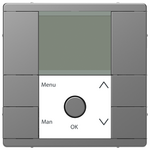 Таймер Schneider Electric Merten D-Life MTN5755-6036, нержавеющая сталь