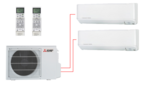 Мульти-сплит Mitsubishi heavy SKM20ZSP-S x 2 / SCM40ZS-S