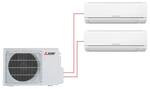 Мультисплит-системы Mitsubishi Electric MSZ-HJ25VA-ER1×2 / MXZ-2HJ40VA-ER1