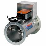 Круглый фланцевый клапан КЛОП-1 90 но с приводом Вингс-м КЛОП-1 90 но МВ(24/220) 200(Фл)