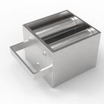 Магнитная решетка, двухрядная с очисткой 100х100х25 (3 стержня D25 мм) Магнитная решетка, двухрядная с очисткой 100х100х25 (3 стержня D25 мм)