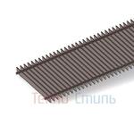 Решетка itermic GRILL.3000.SGL-40 цвет Champagne ширина 400 мм длина 3000 мм алюминиевая для встраиваемых в пол внутрипольных конвекторов ITTL и ITTBL