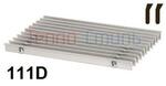 Решетка Hidria IMP Klima 111D 400х4600 ширина 400 мм длина 4600 мм для встраиваемого в пол внутрипольного конвектора