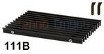 Решетка Hidria IMP Klima 111B 400х4800 ширина 400 мм длина 4800 мм для встраиваемого в пол внутрипольного конвектора
