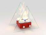 Биокамин Lux Fire quot;Вулканquot; М (красный)