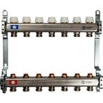 Блок коллекторный без расходометров Stout AISI 304L 1 на 3/4 дюйма 7 (SMS 0922 000007)