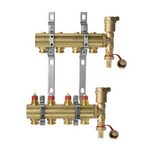 Комплект коллекторов Danfoss FHF-4 set с кронштейнами и воздухоотводчиками, 4 контура