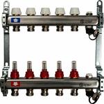 Коллектор с расходомерами, с запорными клапанами 5 вых. Stout Коллектор с расходомерами, с запорными клапанами 5 вых. Stout