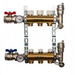Коллектор STOUT SMB 0468 000003 на 3 отвода, латунь, без расходомеров