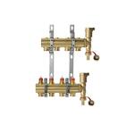 Комплект коллекторов Danfoss FHF-2 set с кронштейнами и воздухоотводчиками, 4 выхода (088U0704)