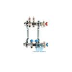 Распределительный коллектор REHAU HKV-D с расходомерами на 2 контура,нержавеющая сталь