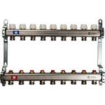 Коллектор Stout из нержавеющей стал с запорными клапанами 1/3/4x9, SMS 0922 000009