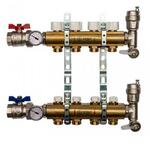 Коллектор STOUT SMB 0468 000004 на 4 отвода, латунь, без расходомеров