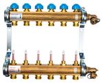 Коллектор Watts HKV/T-6 на 6 контуров, с расходомерами 10004200