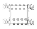 REHAU Распределительный коллектор HKV 6 250667-002