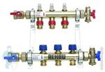 REHAU Коллекторная группа HKV-D RAUTHERM S на 3 выхода, с расходомерами, нерж.сталь