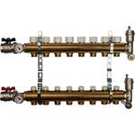 STOUT Распределительный коллектор из латуни без расходомеров 8 вых. SMB 0468 000008