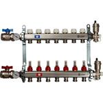 Коллектор STOUT SMS 0907 000007 в сборе, с расходомерами, 7 выходов, нерж. сталь