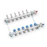 Коллекторная группа для теплого пола REHAU HKV-D - 1quot; (ВР) на 8 контуров 3/4quot;EK (НР, евроконус)