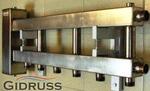 Коллектор отопления с гидрострелкой Gidruss BMSS-60-4D из нержавеющей стали