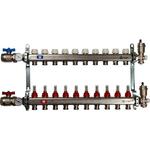 Коллектор STOUT SMS 0907 000010 в сборе, с расходомерами, 10 выходов, нерж. сталь