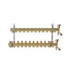 Комплект коллекторов Danfoss FHF-2 set с кронштейнами и воздухоотводчиками, 12 выходов (088U0712)