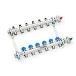 Коллекторная группа для отопления REHAU HKV - 1quot; (ВР) на 10 контуров 3/4quot;EK (НР, евроконус)