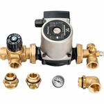 Насосно-смесительный узел STOUT 1quot; с клапаном и насосом Grundfos UPSO