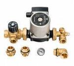 STOUT Комплект для насосной группы с термостатическим клапаном; Grundfos UPSO 25-65 130