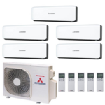 Мульти сплит-система Mitsubishi Heavy SCM100ZМ-S + 5xSRK25ZS-W