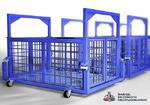 Весы для животных. Весы для КРС с подвесной клеткой на колёсах ВП-С 1500 кг (1.5 тонны)