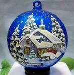 Glass Ornaments,Hand Painted Glass Candle Holders