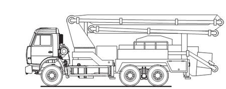 Автобетононасос 58152А АБН-21