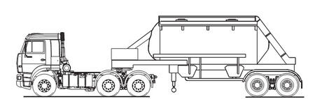 Автопоезд-цементовоз ТЦ-20