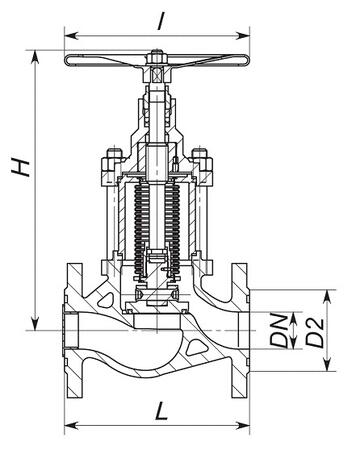 Клапаны запорные сильфонные 15с66нж(п), 15нж66нж(п) DN15-150