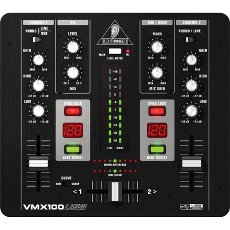 DJ пульт микшерный BEHRINGER VMX 100USB PRO MIXER DJ пульт микшерный BEHRINGER VMX 100USB PRO MIXER